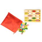 Ecotoys wiskundige blokken domino set - Leerzaam houten bord, Kinderen en Baby's, Ophalen of Verzenden, Nieuw