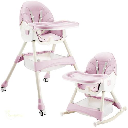ComfyKidz 3 in 1 Roze Kinderstoel! Nieuw in Doos!, Kinderen en Baby's, Kinderstoelen, Meegroeistoel, Nieuw, Aanschuifbaar, Afneembaar eetblad