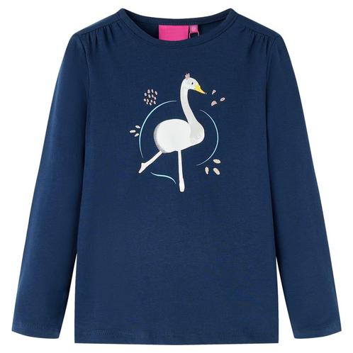 vidaXL Kindershirt met lange mouwen 104 marineblauw, Kinderen en Baby's, Kinderkleding | Overige, Nieuw, Verzenden