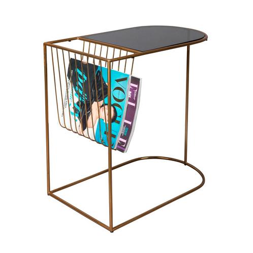 *WOONWINKEL* Dutchbone Eileen Glazen Bijzettafel, Huis en Inrichting, Tafels | Bijzettafels, Nieuw, Verzenden