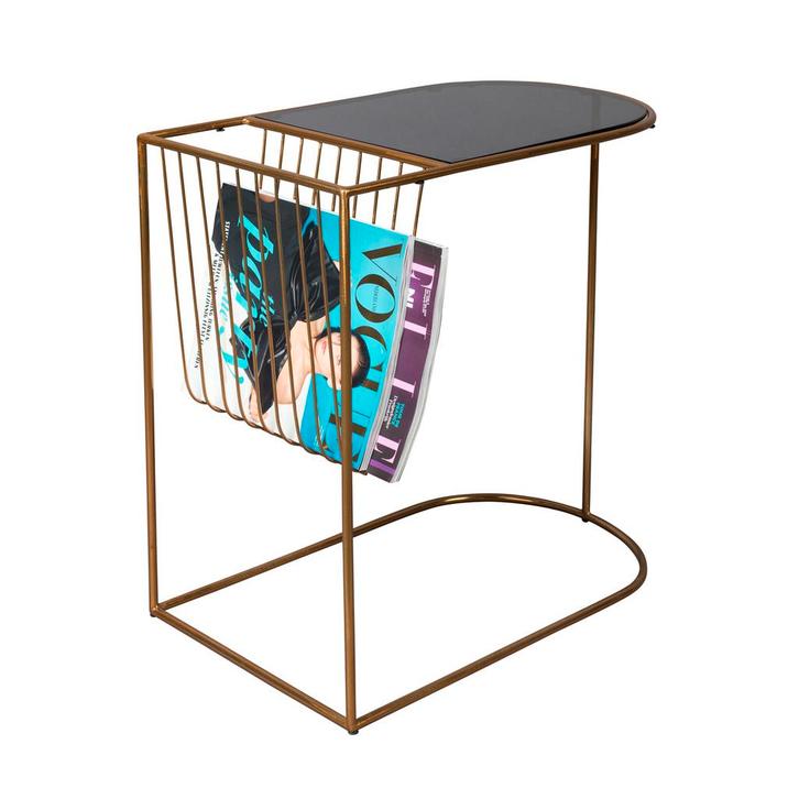 *WOONWINKEL* Dutchbone Eileen Glazen Bijzettafel, Huis en Inrichting, Tafels | Bijzettafels, Nieuw, Verzenden