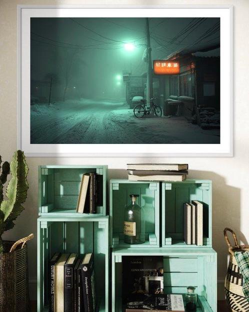 La chibroneuse - Otaru Nights - XL, Antiek en Kunst, Kunst | Schilderijen | Modern