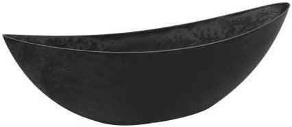 Bootschaal extra groot halfhoog Basic Grey 55x13,5x14 cm, Huis en Inrichting, Woonaccessoires | Kunstplanten en Kunstbloemen, Nieuw