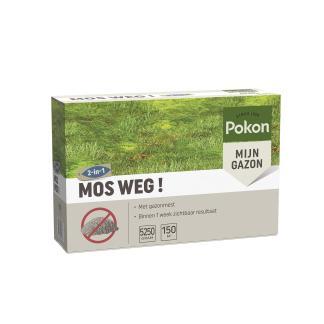 Mos verwijderaar gazon | Pokon | 150 m² (Korrels, 5250 gram), Tuin en Terras, Bestrijdingsmiddelen, Nieuw, Verzenden
