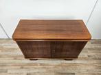 Credenza - Lage Art Deco buffetkast van noten uit de jaren, Antiek en Kunst