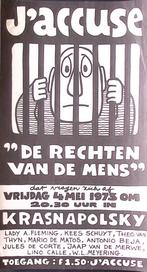 Poster over demonstratie voor mensen rechten bij het Kras..., Verzamelen, Posters, Verzenden, Nieuw, Overige onderwerpen, Met lijst