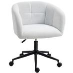 Gestoffeerde Bureaustoel Met Pluche Bekleding, Kuipontwerp,, Huis en Inrichting, Bureaustoelen, Verzenden, Nieuw
