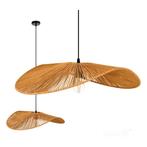 LED Hanglamp E27 bamboe 60cm |  Verona, Ophalen of Verzenden, Nieuw, 50 tot 75 cm