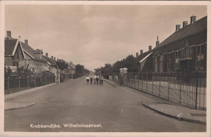 KRABBENDIJKE - Wilhelminastraat, Verzamelen, Ansichtkaarten | Nederland