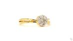 Ring - 18 karaat Geel goud - 0.34ct. tw. Diamant, Sieraden, Tassen en Uiterlijk, Ringen, Nieuw