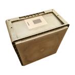 Stapelbak, 400x400x220 mm, grijs kunststof, gebruikt, Ophalen of Verzenden