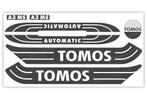 Tomos Stickerset mat standaard automatic zwart / wit comp..., Ophalen of Verzenden, Nieuw