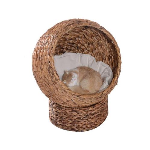 TRUUSK Rotan Kattenmand Kattengrot Kattenhut Kattenbed Met K, Dieren en Toebehoren, Katten-accessoires, Nieuw, Verzenden