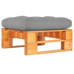 vidaXL Tuinhocker pallet honingbruin geïmpregneerd, Verzenden, Nieuw