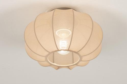Rietveld Plafondlampen - Taupe - Stof, Metaal, Huis en Inrichting, Lampen | Plafondlampen, Verzenden
