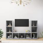 vidaXL | TV-kast | 3 pcs 37 x 35 x 107,5 cm, 100 tot 150 cm, Verzenden, Nieuw, Minder dan 100 cm