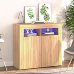 vidaXL Dressoir met LED-verlichting 80x35x75 cm sonoma, Huis en Inrichting, Kasten | Dressoirs, Verzenden, Nieuw, 50 tot 100 cm