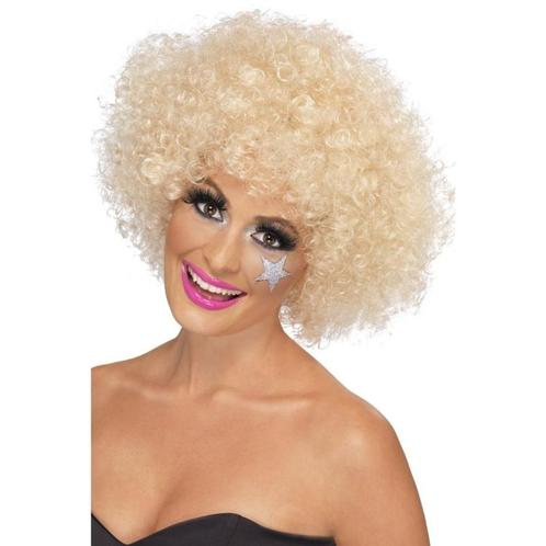 Geblondeerde afro pruik voor dames - Afropruiken, Hobby en Vrije tijd, Feestartikelen, Verzenden