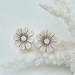 Zilver, Verguld - Oorbellen - Cammei met de hand uitgesneden, Antiek en Kunst