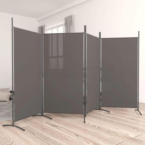 vidaXL Kamerscherm met 4 panelen 346x180 cm stof, Huis en Inrichting, Woonaccessoires | Kamerschermen, Nieuw, Verzenden