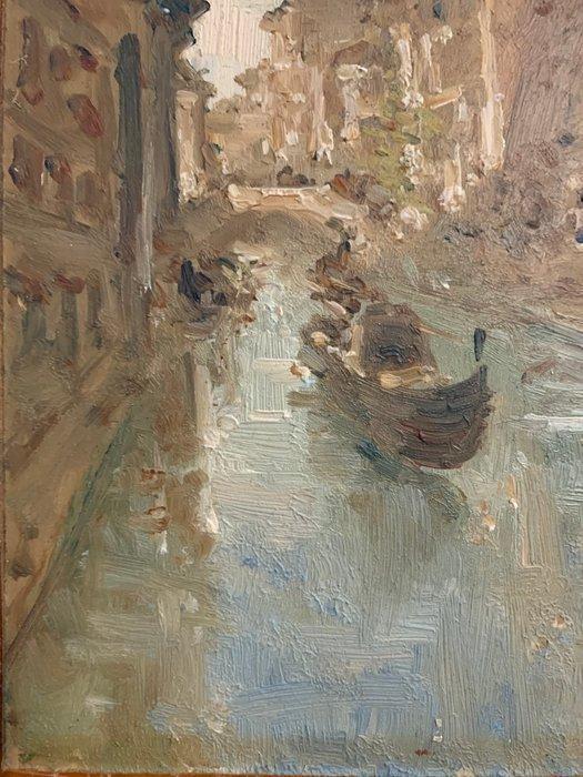 Giovanni Riva (1899-1973) - Canale veneziano, Antiek en Kunst, Kunst | Schilderijen | Klassiek