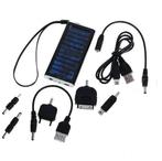 Solar Charger 1350mAh Universeel - ZILVER, Audio, Tv en Foto, Accu's en Batterijen, Ophalen of Verzenden, Nieuw, Oplaadbaar