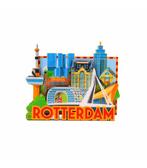 Magneet MDF Rotterdam Skyline, Ophalen of Verzenden, Nieuw