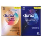 Durex - Extra Safe Condooms 20 stuks & Nude No Latex 20 stuk, Sieraden, Tassen en Uiterlijk, Uiterlijk | Cosmetica en Make-up