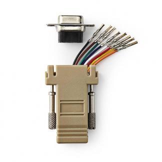 RJ45 adapter - Nedis (D-sub 9-pins naar RJ45), Computers en Software, Pc- en Netwerkkabels, Nieuw, Verzenden