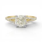 Ring - 18 karaat Geel goud, Witgoud - 2.26ct. tw. Diamant, Sieraden, Tassen en Uiterlijk, Ringen, Nieuw