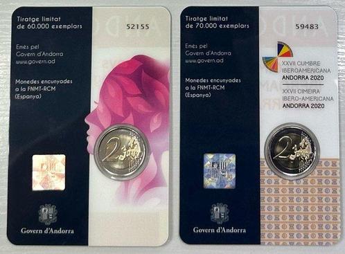 Andorra. 2 Euro 2020 Année de la Femme + Sommet, Postzegels en Munten, Munten | Europa | Euromunten