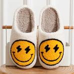 Smiley Pantoffels | Pluche Gevoerd | Maat 36 tot 45 | Sale, Kleding | Dames, Schoenen, Verzenden, Nieuw, Pantoffels of Sloffen