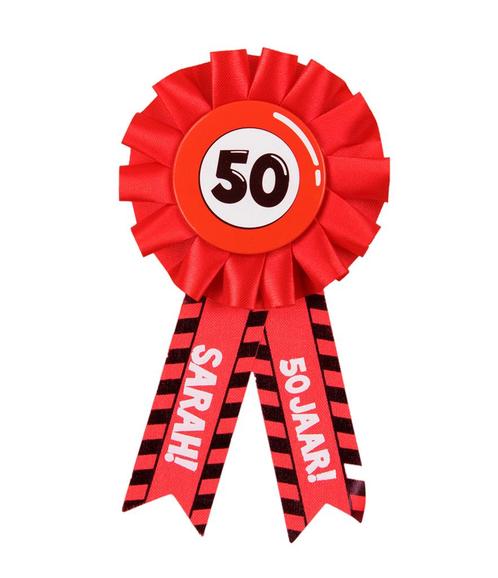 Sarah Rozet 50 jaar, Hobby en Vrije tijd, Feestartikelen, Nieuw, Verzenden