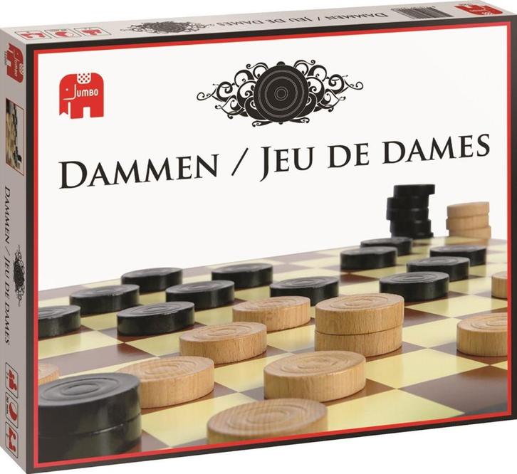 Dammen | Jumbo - Gezelschapsspellen, Hobby en Vrije tijd, Gezelschapsspellen | Bordspellen, Nieuw, Verzenden