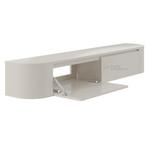 Dulce curved TV-Meubel zwevend beige 180 cm, Huis en Inrichting, Kasten | Televisiemeubels, Ophalen of Verzenden, Nieuw