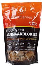 Giant Flames aanmaakblokjes zak 96 stuks, Tuin en Terras, Haardhout, Minder dan 3 m³, Ophalen of Verzenden, Overige houtsoorten