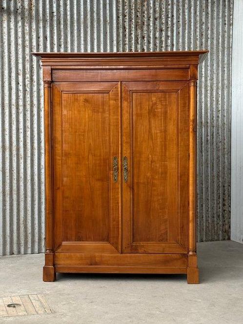 Kabinet - kleding kast, Linnenkast, cabinet - Kersenhout -, Antiek en Kunst, Antiek | Meubels | Stoelen en Banken