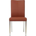 Leren eetkamerstoel Comfort - Toledo Terra (donkercognac) -, Huis en Inrichting, Stoelen, Leren eetkamerstoel Comfort - Toledo Terra (donkercognac) - Poten staal vierkant RVS past perfect in uw interieur als u woonstijl: Modern is.
