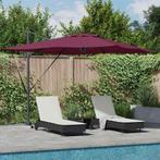 vidaXL Parasol Bordeauxrood 286 x 285 x 270 cm Aluminium, Tuin en Terras, Parasols, Verzenden, Nieuw, 2 tot 3 meter