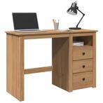 vidaXL Bureau Panama 112x45x75 cm massief grenenhout, Huis en Inrichting, Bureaus, Verzenden, Nieuw