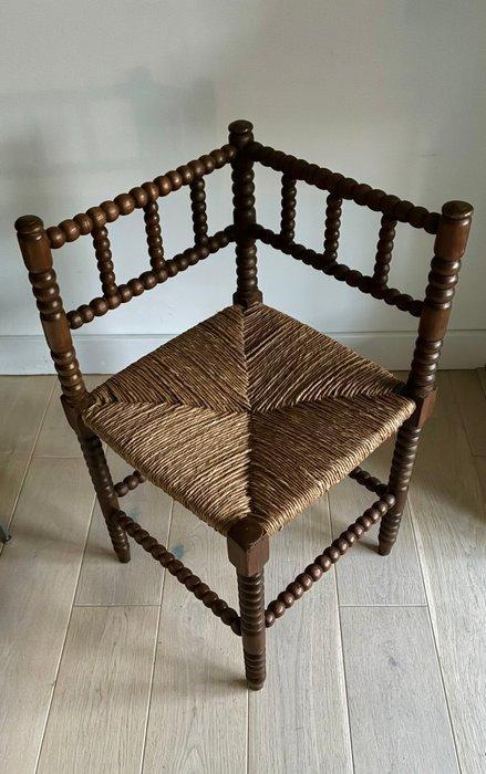 Stoel - Eik - Bobbin turned hoekstoel, Antiek en Kunst, Curiosa en Brocante