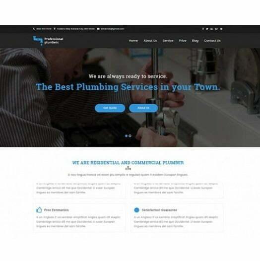 Plumber - HTML Template, Computers en Software, Educatie- en Cursussoftware