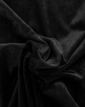 Velvet Crushed Zwart, Hobby en Vrije tijd, Stoffen en Lappen, Zwart, Nieuw