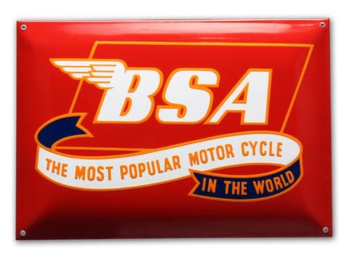 BSA motor cycles rood, Verzamelen, Merken en Reclamevoorwerpen, Verzenden