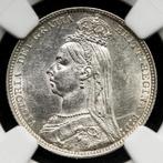 Verenigd Koninkrijk. Victoria. 1 Shilling 1889 - NGC, Postzegels en Munten, Munten | Europa | Niet-Euromunten