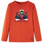 vidaXL Kindershirt met lange mouwen 128 oranje, Verzenden, Nieuw
