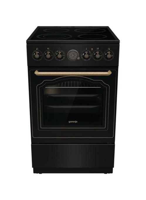 Gorenje GECS5B70CLB cm. 50 - 4 elektrische zones + 1649, Witgoed en Apparatuur, Fornuizen, Nieuw, Ophalen of Verzenden