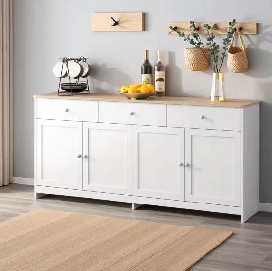 Landelijk Dressoir met Lades en Deuren – 160×37×75 cm, Huis en Inrichting, Keuken | Keukenelementen, Nieuw, Verzenden