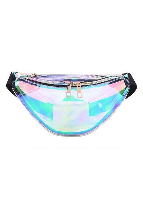 Grote Iridescent Heuptas Transparant Holografisch Heuptasje, Sieraden, Tassen en Uiterlijk, Tassen | Damestassen, Overige typen