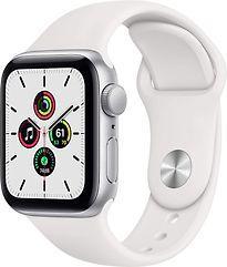 Apple Watch SE 40 mm kast van zilver aluminium met wit, Telecommunicatie, Overige Telecommunicatie, Gebruikt, Verzenden